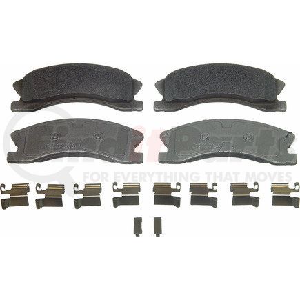 MX945 by WAGNER - Wagner Brake ThermoQuiet MX945 Semi-Metallic Disc Brake Pad Set