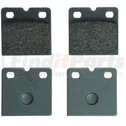 MX971 by WAGNER - Wagner Brake ThermoQuiet MX971 Semi-Metallic Parking Brake Disc Brake Pad Set