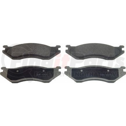 MX966A by WAGNER - Wagner Brake ThermoQuiet MX966A Semi-Metallic Disc Brake Pad Set