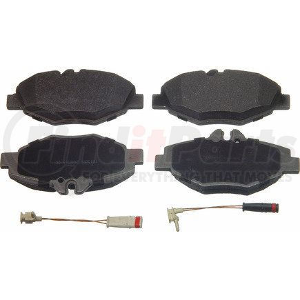 MX987 by WAGNER - Wagner Brake ThermoQuiet MX987 Semi-Metallic Disc Brake Pad Set