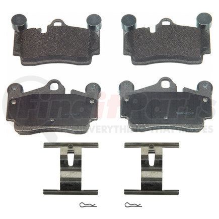 MX978A by WAGNER - Wagner Brake ThermoQuiet MX978A Semi-Metallic Disc Brake Pad Set