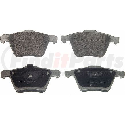 MX1003 by WAGNER - Wagner Brake ThermoQuiet MX1003 Semi-Metallic Disc Brake Pad Set