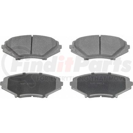 MX1009 by WAGNER - Wagner Brake ThermoQuiet MX1009 Semi-Metallic Disc Brake Pad Set