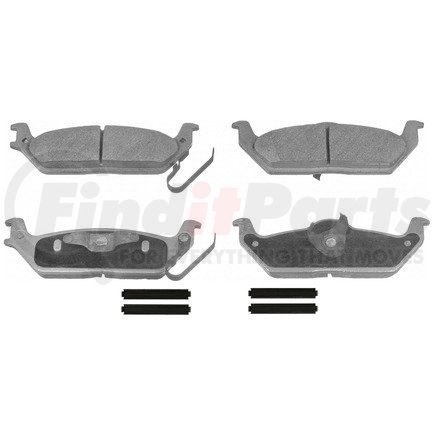 MX1012A by WAGNER - Wagner Brake ThermoQuiet MX1012A Semi-Metallic Disc Brake Pad Set