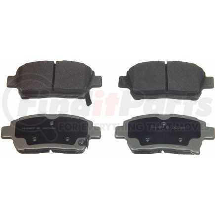 MX990 by WAGNER - Wagner Brake ThermoQuiet MX990 Semi-Metallic Disc Brake Pad Set
