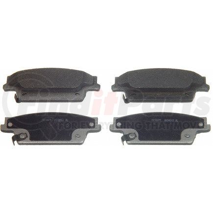 MX1020A by WAGNER - Wagner Brake ThermoQuiet MX1020A Semi-Metallic Disc Brake Pad Set