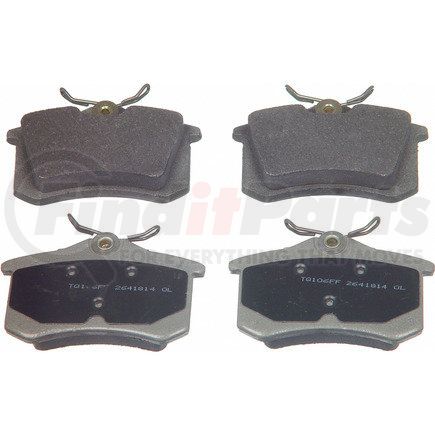 MX1017 by WAGNER - Wagner Brake ThermoQuiet MX1017 Semi-Metallic Disc Brake Pad Set