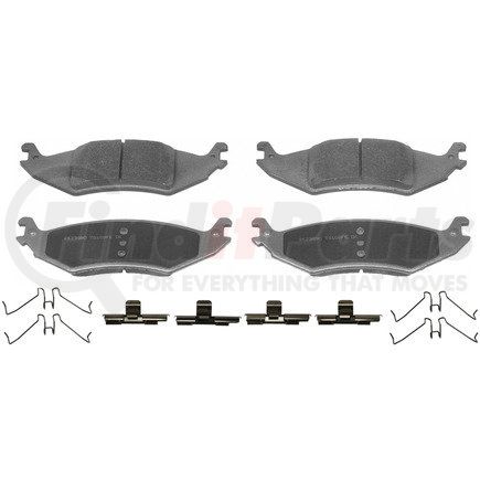 MX1046 by WAGNER - Wagner Brake ThermoQuiet MX1046 Semi-Metallic Disc Brake Pad Set