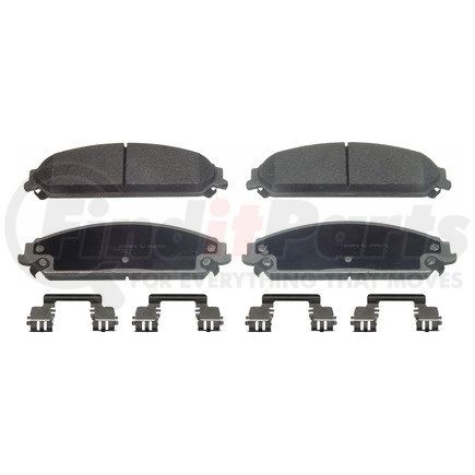 MX1058 by WAGNER - Wagner Brake ThermoQuiet MX1058 Semi-Metallic Disc Brake Pad Set