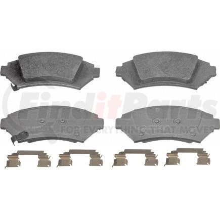 MX1076 by WAGNER - Wagner Brake ThermoQuiet MX1076 Semi-Metallic Disc Brake Pad Set