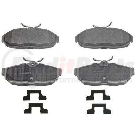 MX1082 by WAGNER - Wagner Brake ThermoQuiet MX1082 Semi-Metallic Disc Brake Pad Set