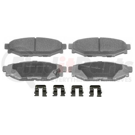 MX1114 by WAGNER - Wagner Brake ThermoQuiet MX1114 Semi-Metallic Disc Brake Pad Set