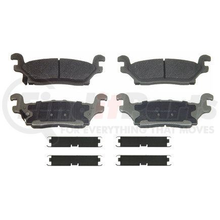 Wagner MX1120 Disc Brake Pad Set Wagner Brake ThermoQuiet MX1120 Semi-Metallic Disc Brake Pad Set