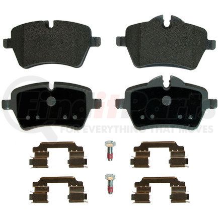 MX1204 by WAGNER - Wagner Brake ThermoQuiet MX1204 Semi-Metallic Disc Brake Pad Set