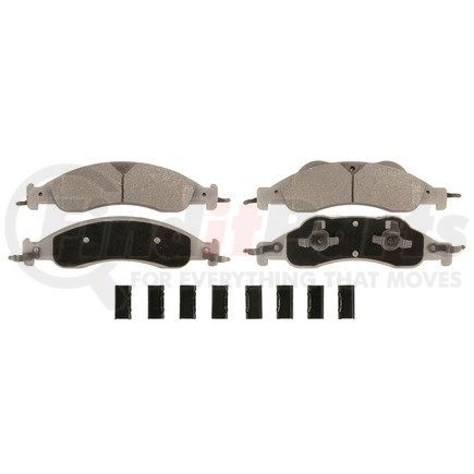 MX1278 by WAGNER - Wagner Brake ThermoQuiet MX1278 Semi-Metallic Disc Brake Pad Set