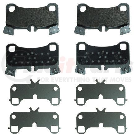 MX1350 by WAGNER - Wagner Brake ThermoQuiet MX1350 Semi-Metallic Disc Brake Pad Set