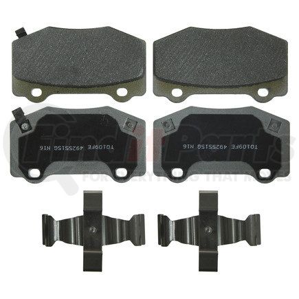 MX1718 by WAGNER - Wagner Brake ThermoQuiet MX1718 Semi-Metallic Disc Brake Pad Set