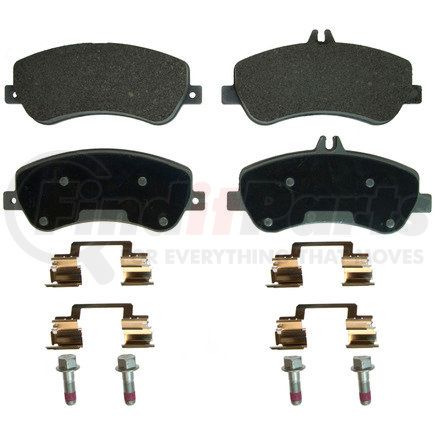 MX1406 by WAGNER - Wagner Brake ThermoQuiet MX1406 Semi-Metallic Disc Brake Pad Set