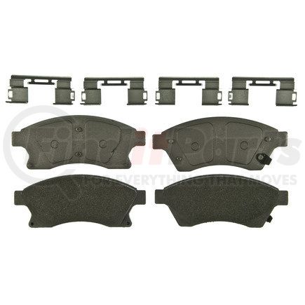 MX1497 by WAGNER - Wagner Brake ThermoQuiet MX1497 Semi-Metallic Disc Brake Pad Set