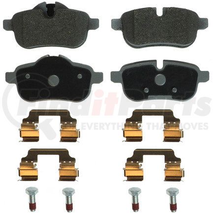 MX1433 by WAGNER - Wagner Brake ThermoQuiet MX1433 Semi-Metallic Disc Brake Pad Set