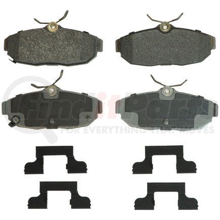 MX1562 by WAGNER - Wagner Brake ThermoQuiet MX1562 Semi-Metallic Disc Brake Pad Set