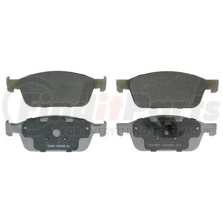 MX1668 by WAGNER - Wagner Brake ThermoQuiet MX1668 Semi-Metallic Disc Brake Pad Set