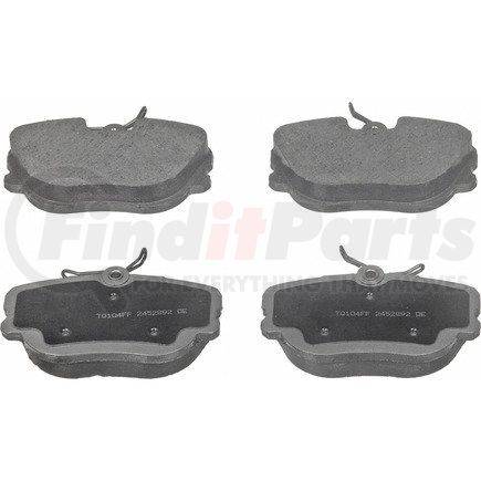 PD487 by WAGNER - Wagner Brake ThermoQuiet PD487 Disc Brake Pad Set