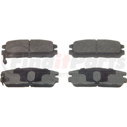 PD580A by WAGNER - Wagner Brake ThermoQuiet PD580A Ceramic Disc Brake Pad Set