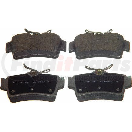 PD627A by WAGNER - Wagner Brake ThermoQuiet PD627A Disc Brake Pad Set