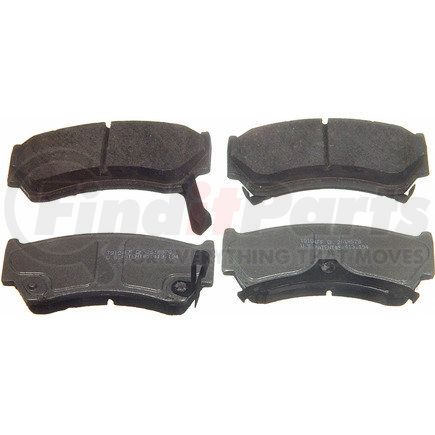 PD668 by WAGNER - Wagner Brake ThermoQuiet PD668 Disc Brake Pad Set