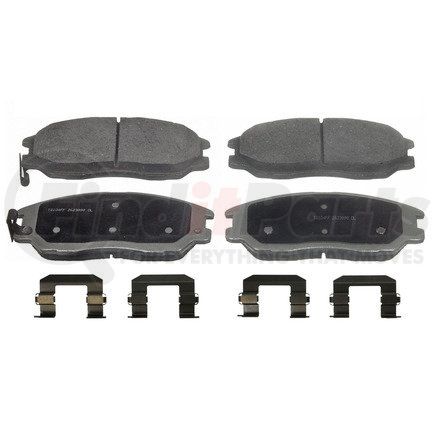 PD1013 by WAGNER - Wagner Brake ThermoQuiet PD1013 Ceramic Disc Brake Pad Set