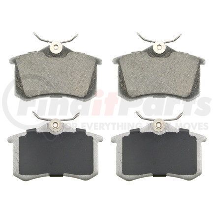 PD1017 by WAGNER - Wagner Brake ThermoQuiet PD1017 Ceramic Disc Brake Pad Set