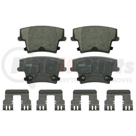 PD1057A by WAGNER - Wagner Brake ThermoQuiet PD1057A Ceramic Disc Brake Pad Set