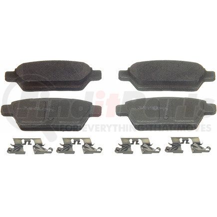 PD1161 by WAGNER - Wagner Brake ThermoQuiet PD1161 Ceramic Disc Brake Pad Set