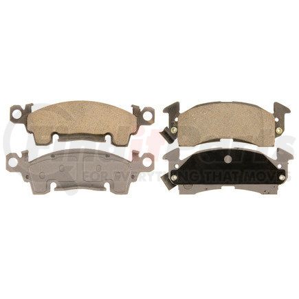 QC52 by FEDERAL MOGUL-WAGNER - Wagner Brake ThermoQuiet QC52 Ceramic Disc Brake Pad Set
