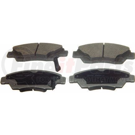 QC621A by WAGNER - Wagner Brake ThermoQuiet QC621A Ceramic Disc Brake Pad Set