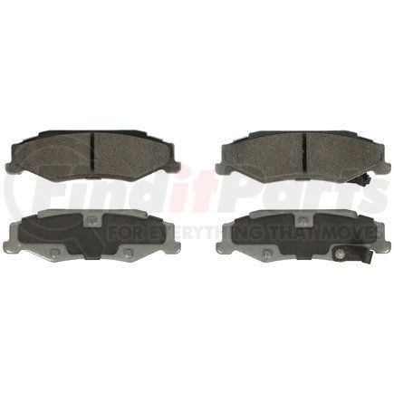 QC732B by WAGNER - Wagner Brake ThermoQuiet QC732B Ceramic Disc Brake Pad Set