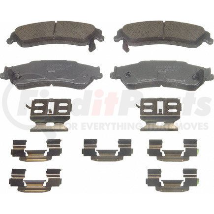 QC729 by WAGNER - Wagner Brake ThermoQuiet QC729 Ceramic Disc Brake Pad Set