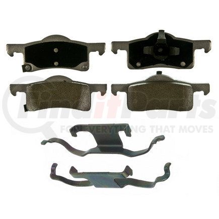 QC935 by WAGNER - Wagner Brake ThermoQuiet QC935 Ceramic Disc Brake Pad Set