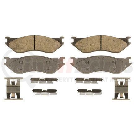 QC966B by WAGNER - Wagner Brake ThermoQuiet QC966B Ceramic Disc Brake Pad Set