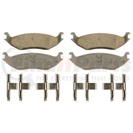 QC967A by WAGNER - Wagner Brake ThermoQuiet QC967A Ceramic Disc Brake Pad Set