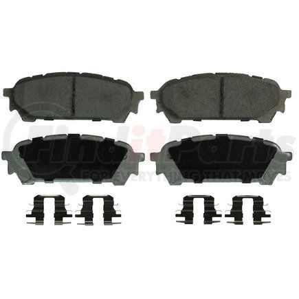 QC1004 by WAGNER - Wagner Brake ThermoQuiet QC1004 Ceramic Disc Brake Pad Set