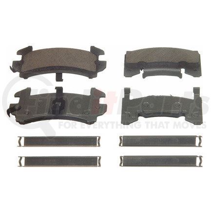 QC988 by WAGNER - Wagner Brake ThermoQuiet QC988 Ceramic Disc Brake Pad Set