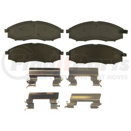 QC1019A by WAGNER - Wagner Brake ThermoQuiet QC1019A Ceramic Disc Brake Pad Set