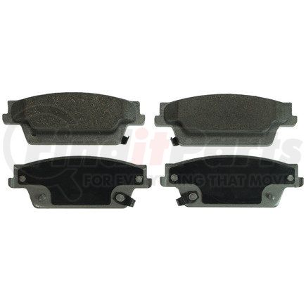 QC1020A by WAGNER - Wagner Brake ThermoQuiet QC1020A Ceramic Disc Brake Pad Set