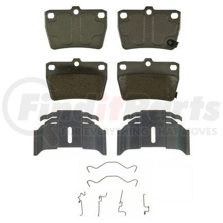 QC1051 by WAGNER - Wagner Brake ThermoQuiet QC1051 Ceramic Disc Brake Pad Set