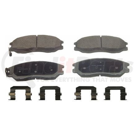 QC1097 by WAGNER - Wagner Brake ThermoQuiet QC1097 Ceramic Disc Brake Pad Set