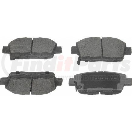 QC1249 by WAGNER - Wagner Brake ThermoQuiet QC1249 Ceramic Disc Brake Pad Set