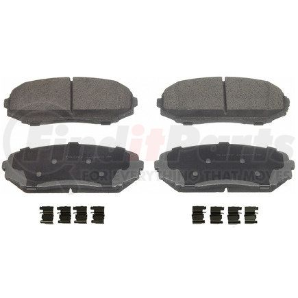 QC1258A by WAGNER - Wagner Brake ThermoQuiet QC1258A Ceramic Disc Brake Pad Set