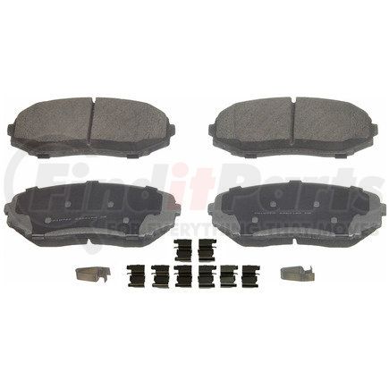 QC1258 by WAGNER - Wagner Brake ThermoQuiet QC1258 Ceramic Disc Brake Pad Set